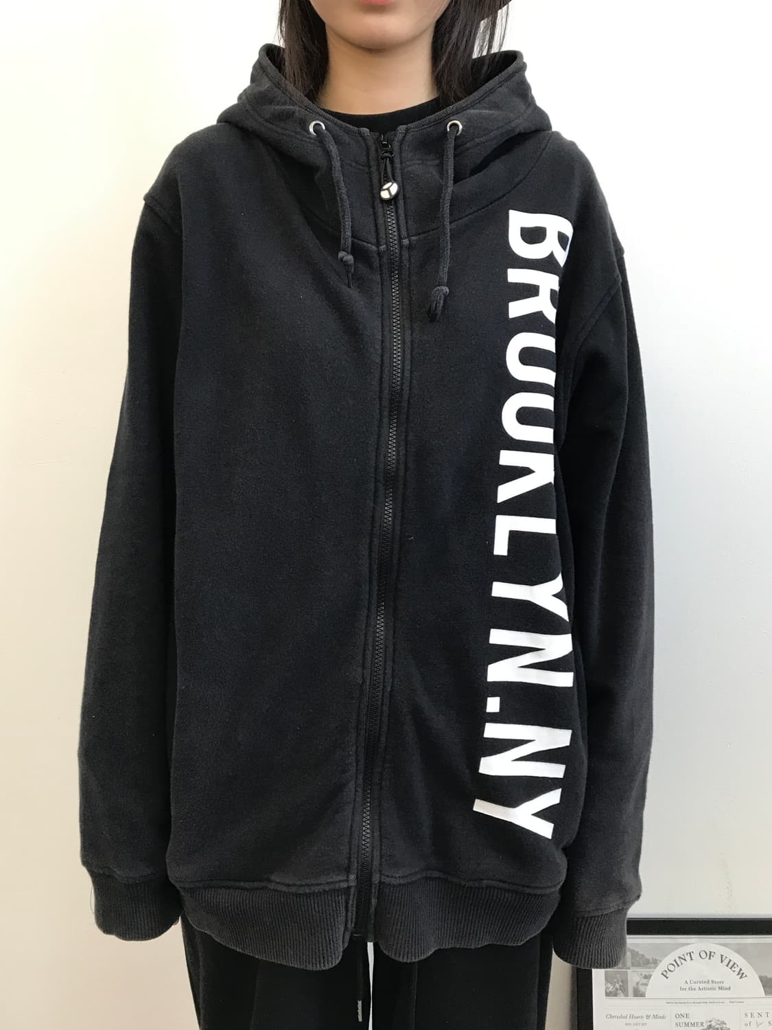 YAK PAK Brooklyn Zip Hoodie Black 상품이미지3