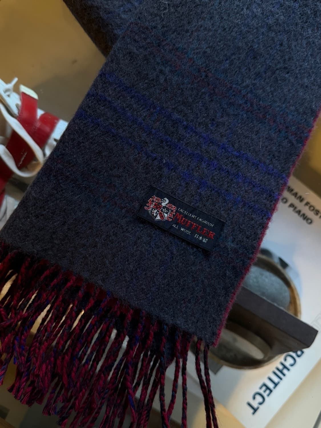 VTG 일본 램스울 머플러 상품이미지5