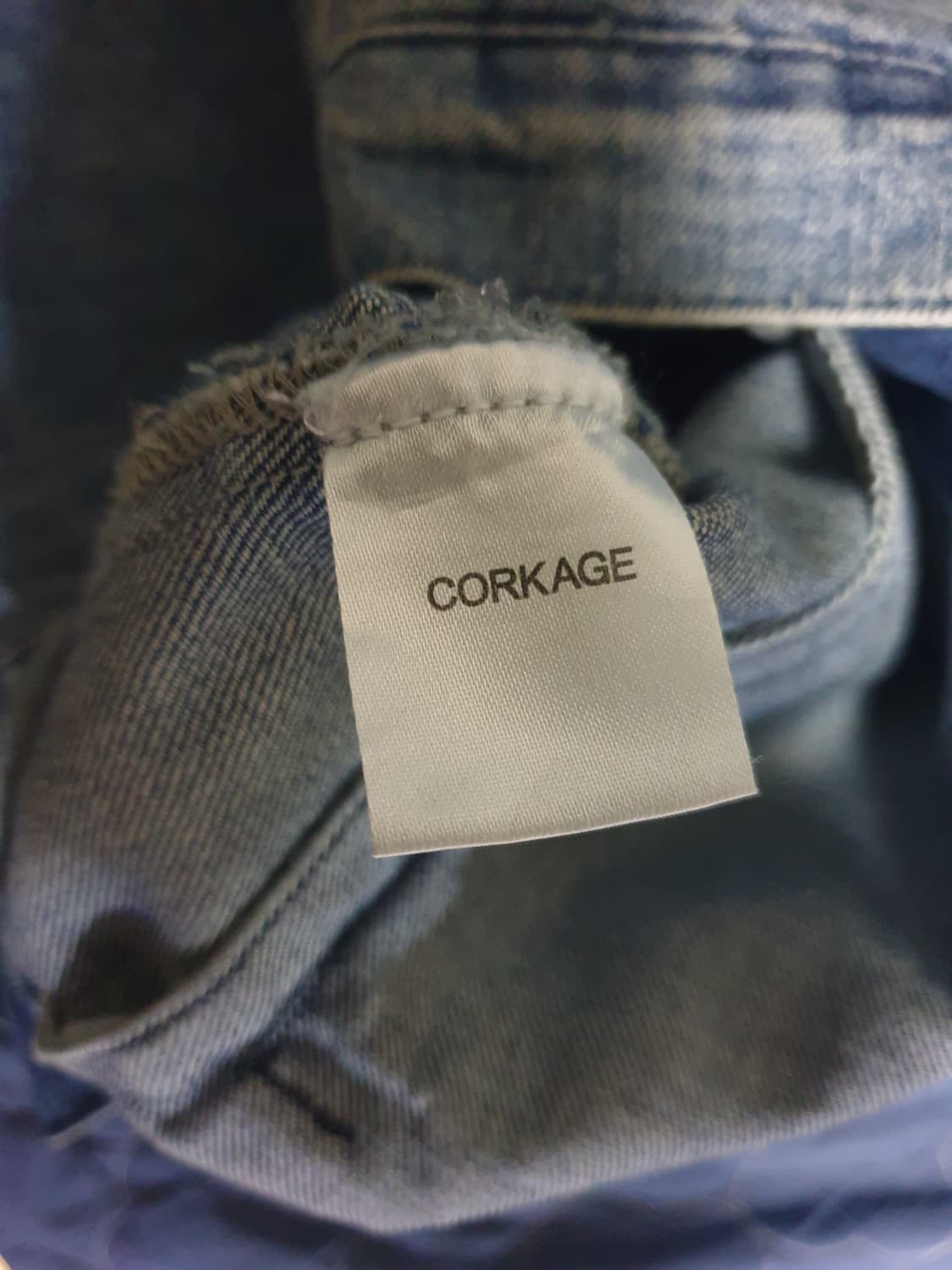 CORKAGE 빈티지워싱 라이더 데님자켓 (F) 상품이미지6