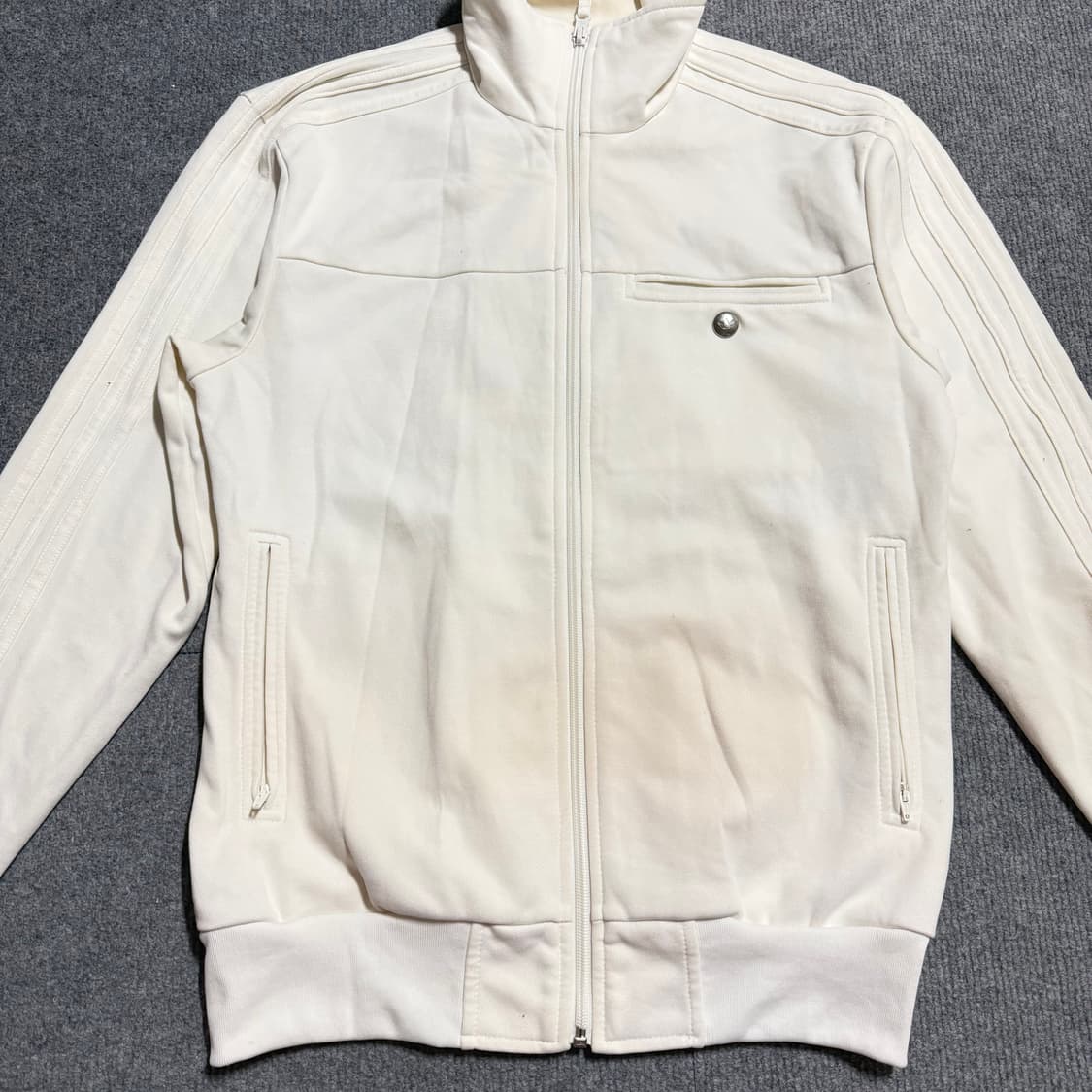 아디다스 화이트 져지 집업 100 상품이미지2