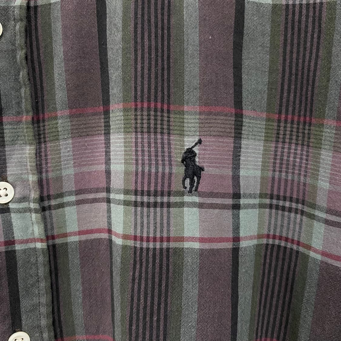 폴로 랄프로렌 체크 반팔 셔츠 상품이미지4