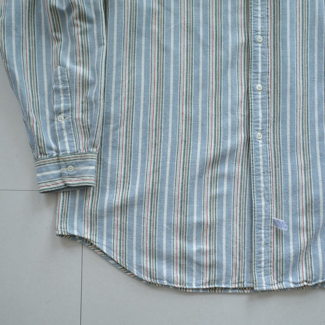 90s 폴로 랄프로렌 빅셔츠 스트라이프 옥스포드 셔츠 (L) 상품이미지4