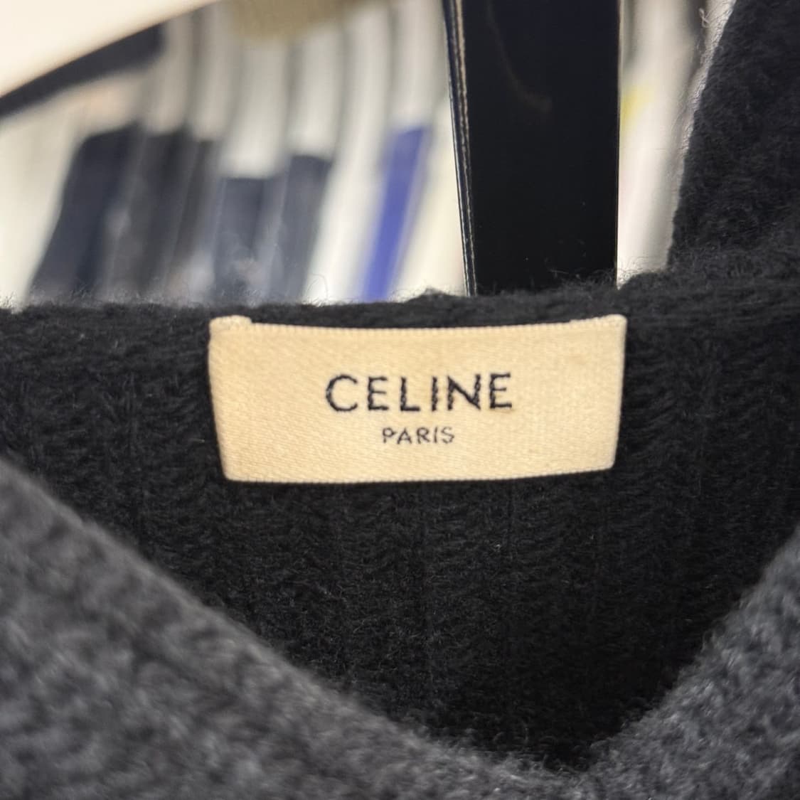 [리오브전포점] 셀린느 리브드 니트 후드 상품이미지3