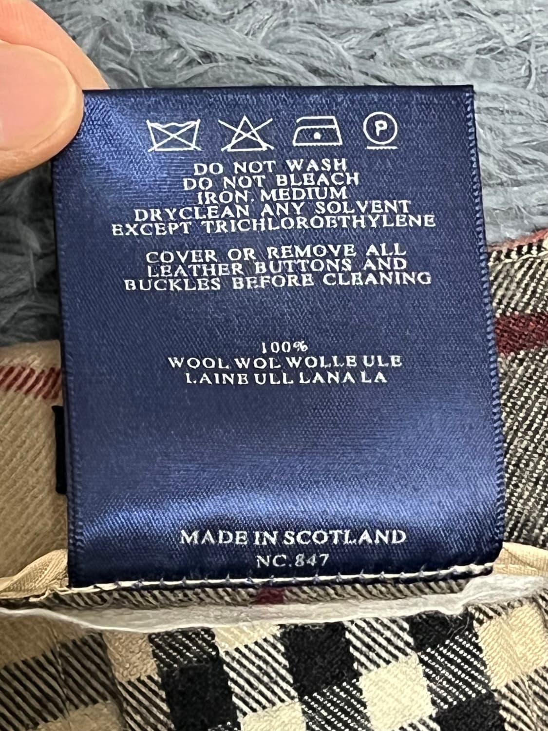 버버리 체크 치마 상품이미지4