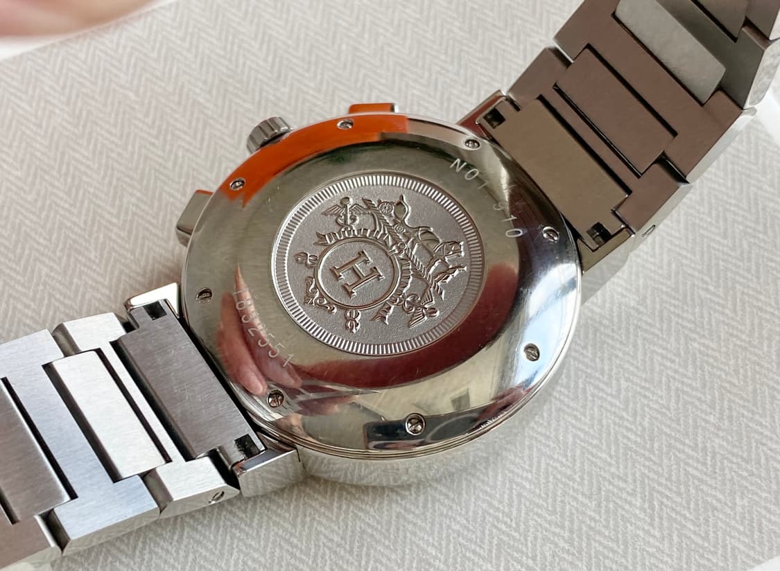 에르메스 노마드 NO1.910 남성용 쿼츠 39mm 펜더 다이얼 크로노 상품이미지10