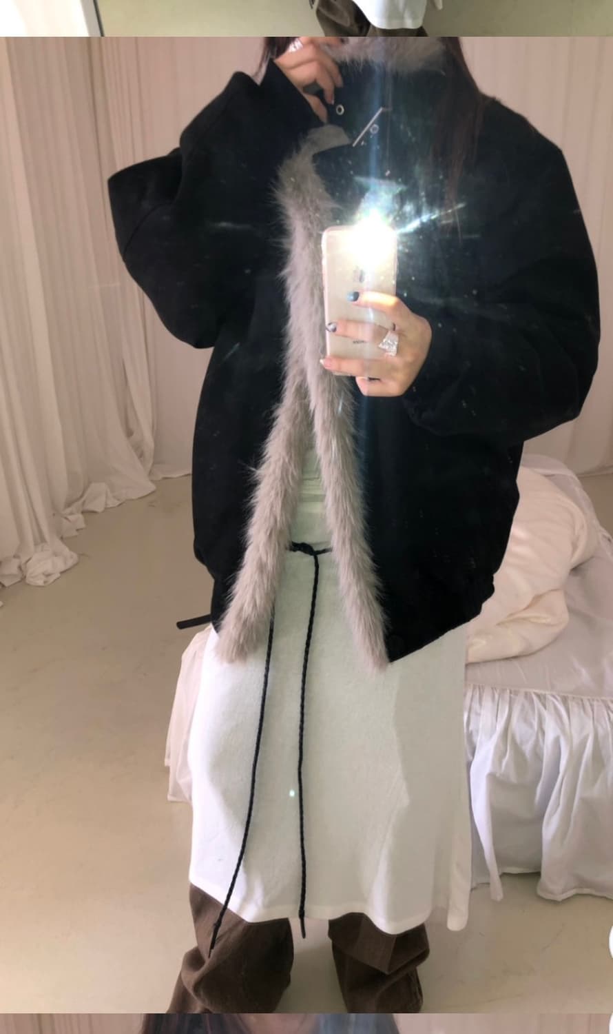 cenji 믹스 퍼 무스탕 상품이미지3