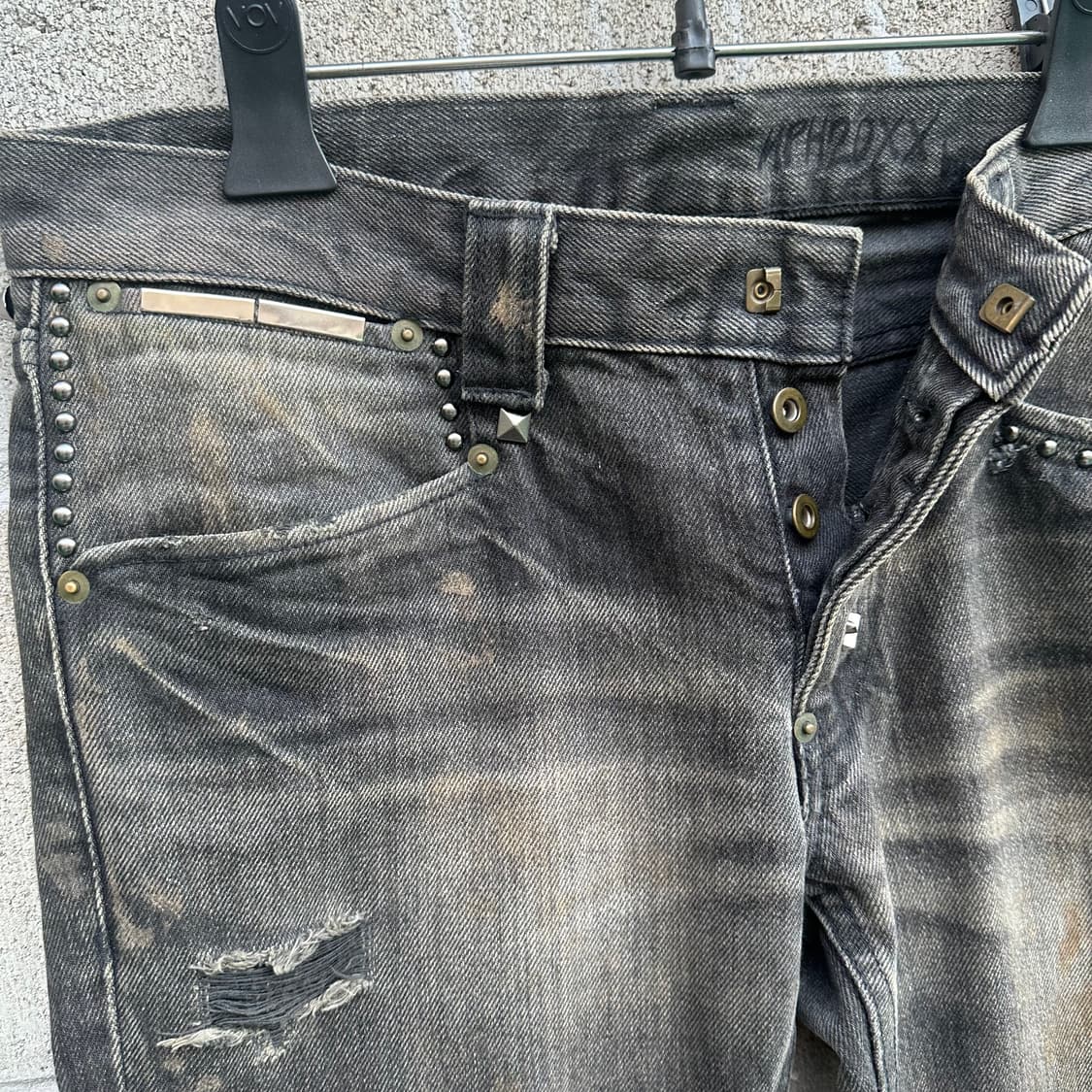 (MPH) pocket detail mudwash flared jeans 상품이미지4