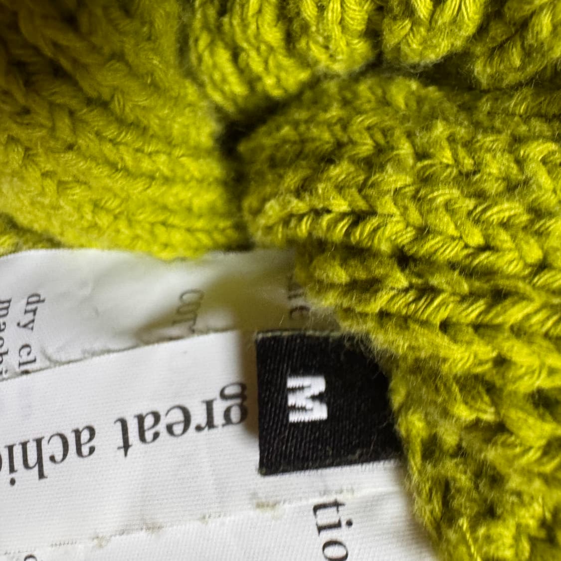 이얼즈어고 패치니트 그린 M 상품이미지4