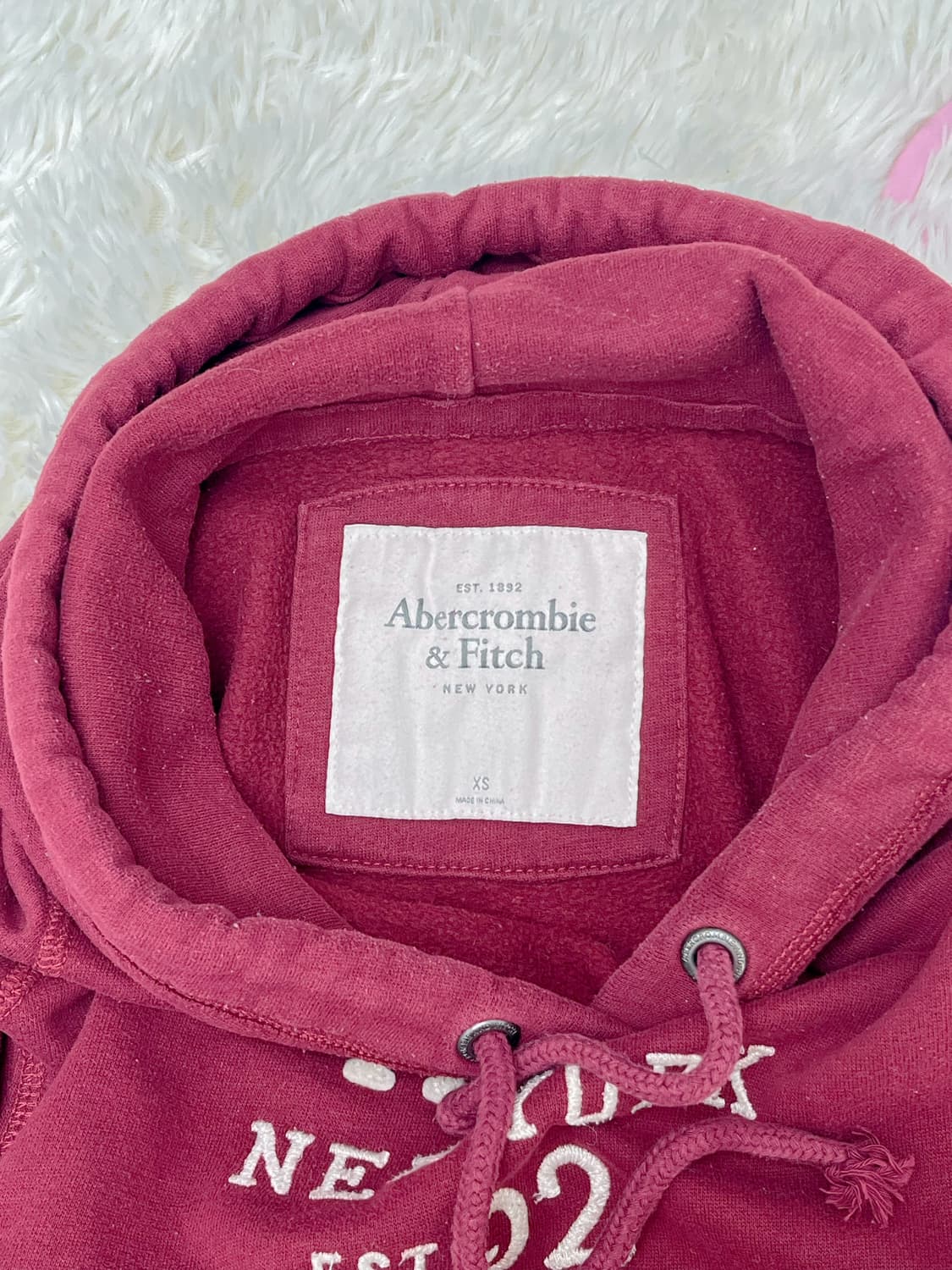 아베크롬비 마룬 후드티 상품이미지3