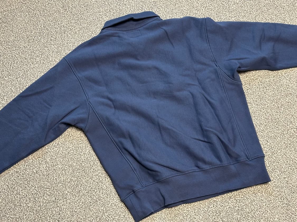 Half Zip Polo Sweatshirt Deep Water 상품이미지4