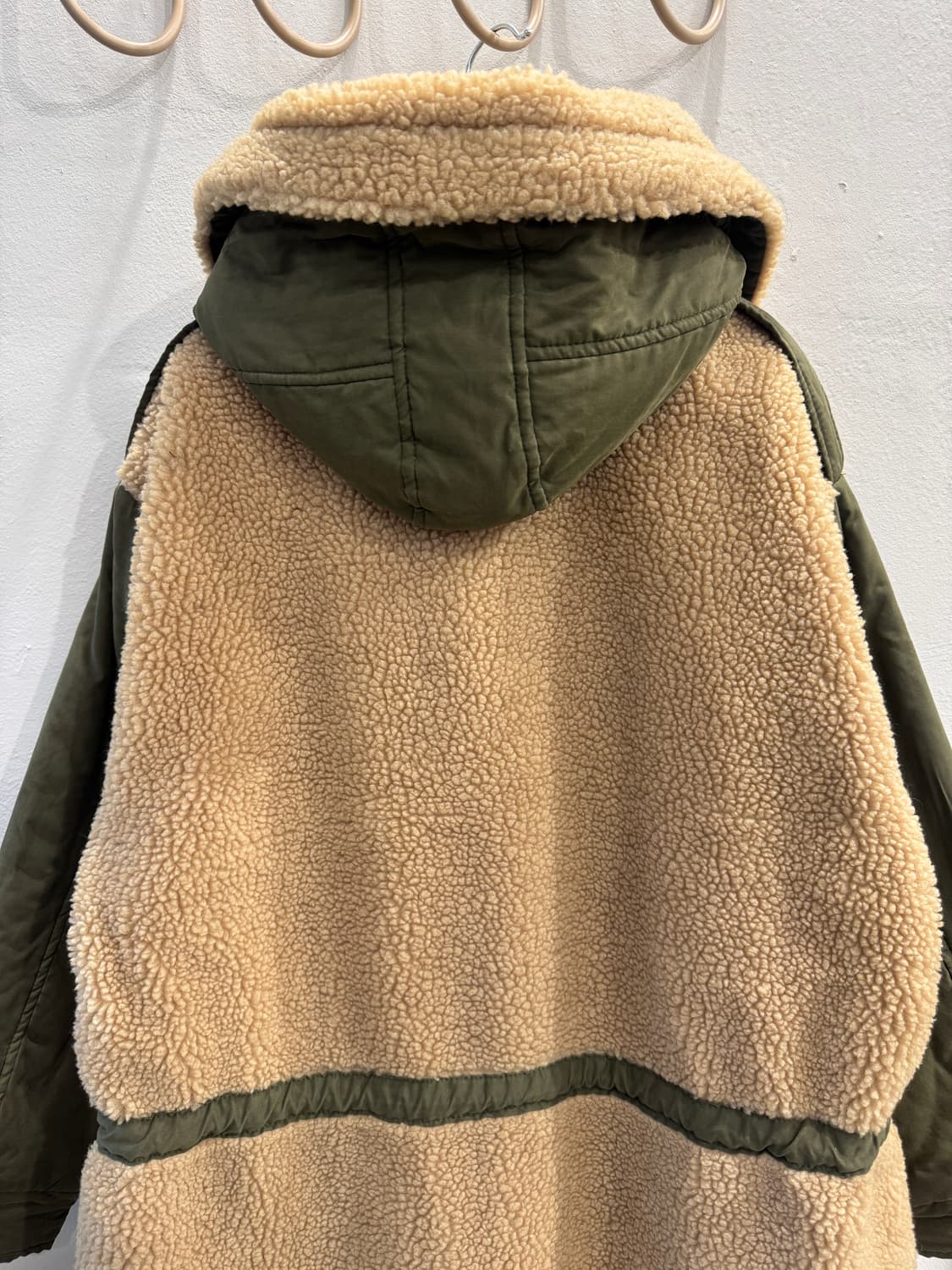 vintage 보아배색 누비야상 상품이미지8