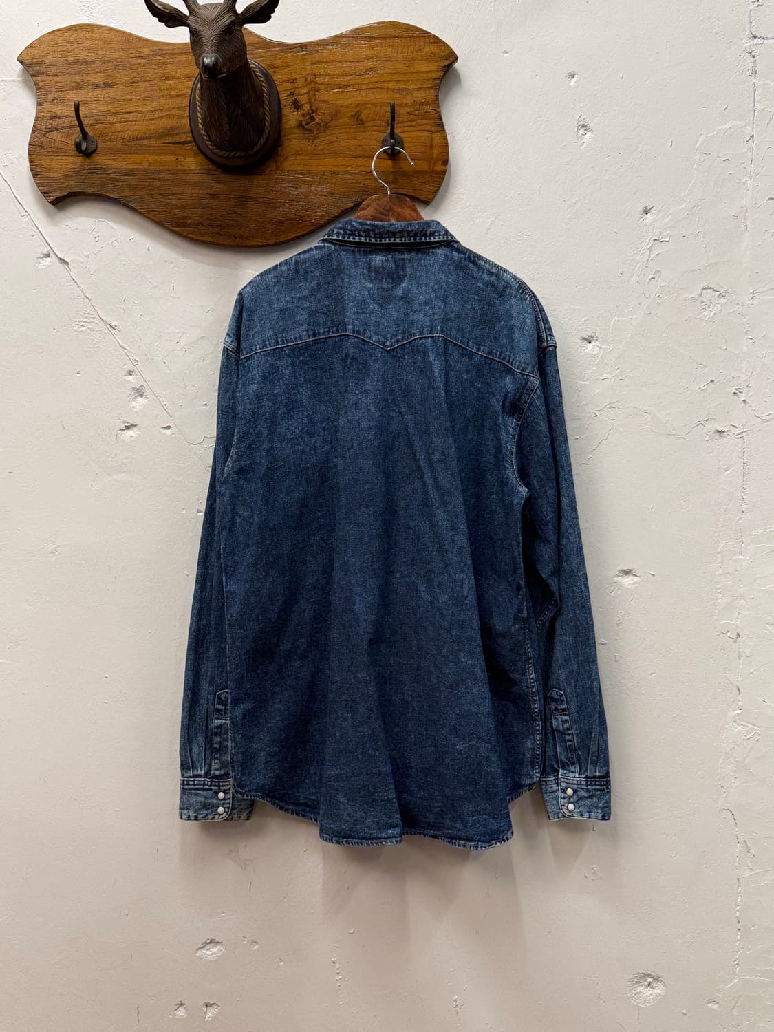 LL) Big-John Extra Denim Western Shirt 상품이미지4