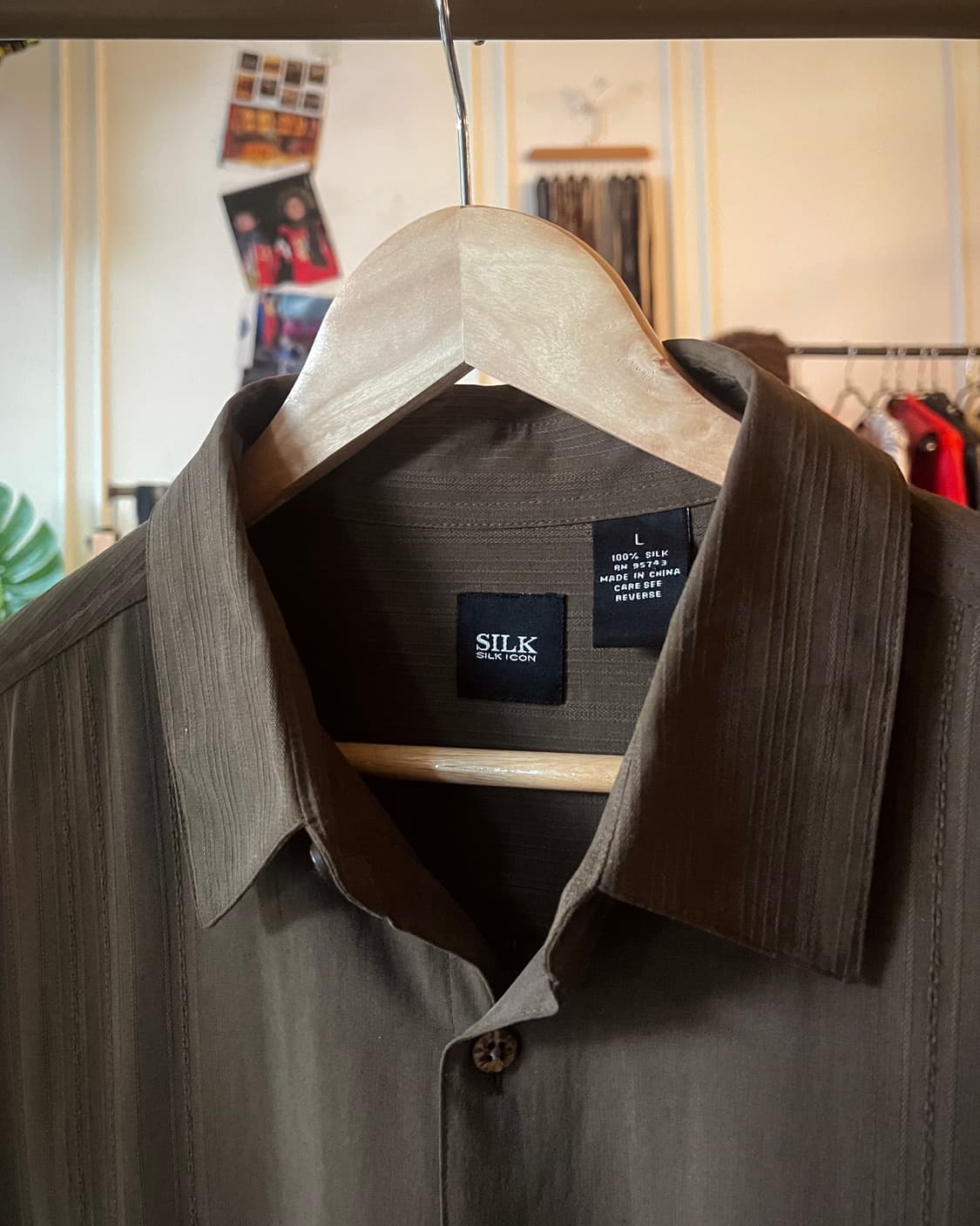 SILK ICON Vintage Over-Sized 1/2 Shirt 상품이미지3