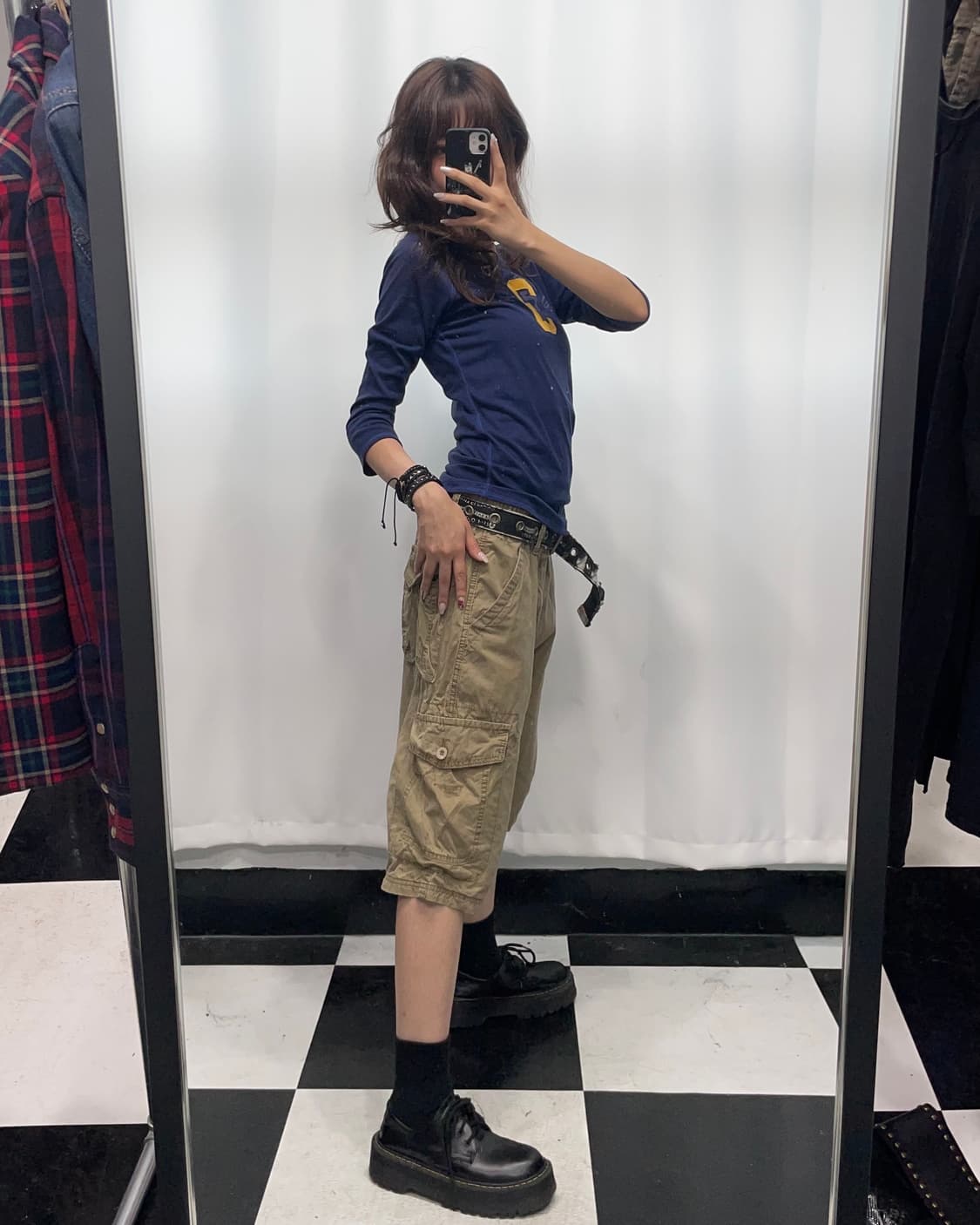 🎸네이비 패치 디테일 롱 슬리브🎸 상품이미지4