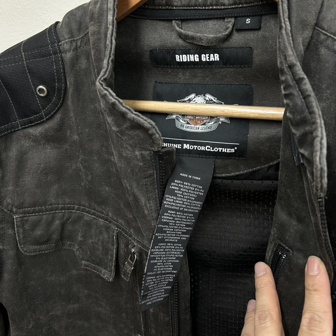 15997 - 할리데이비슨 워싱 레더 라이더 자켓 상품이미지4