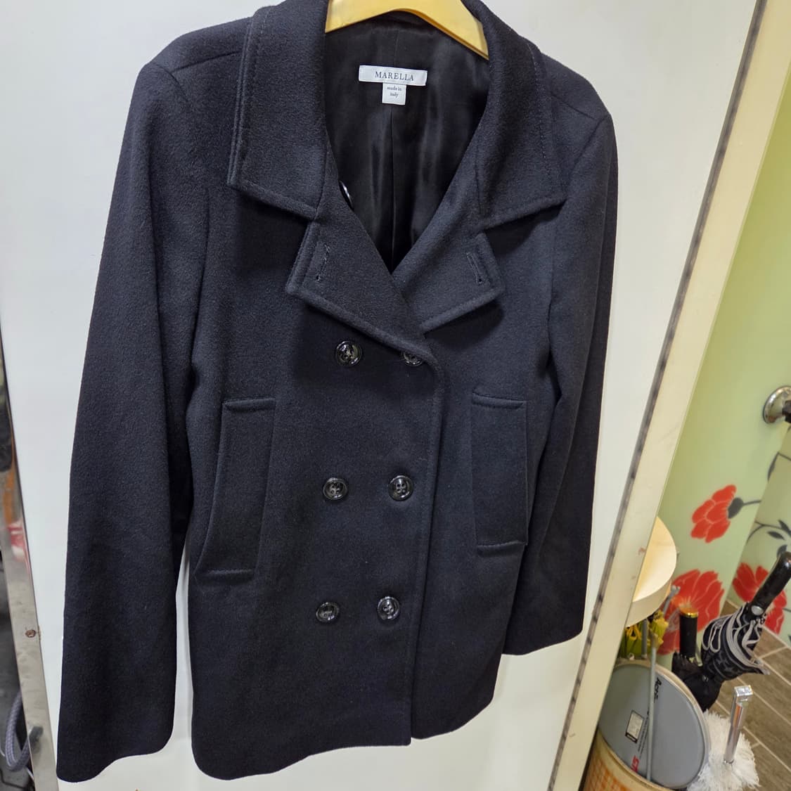 막스마라 블랙 하프코트 상품이미지1