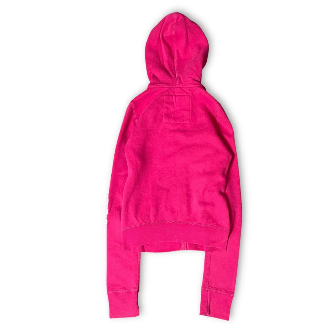 (딱붙핏) 홀리스터 핫핑크 레터링 포인트 후드 집업 XS 상품이미지2