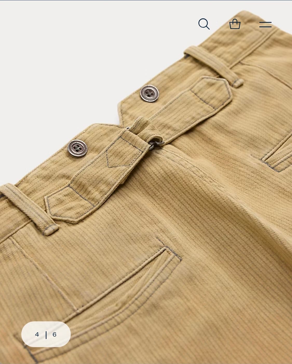 RRL 엔지니어핏 스트라이프 트윌 팬츠 상품이미지4