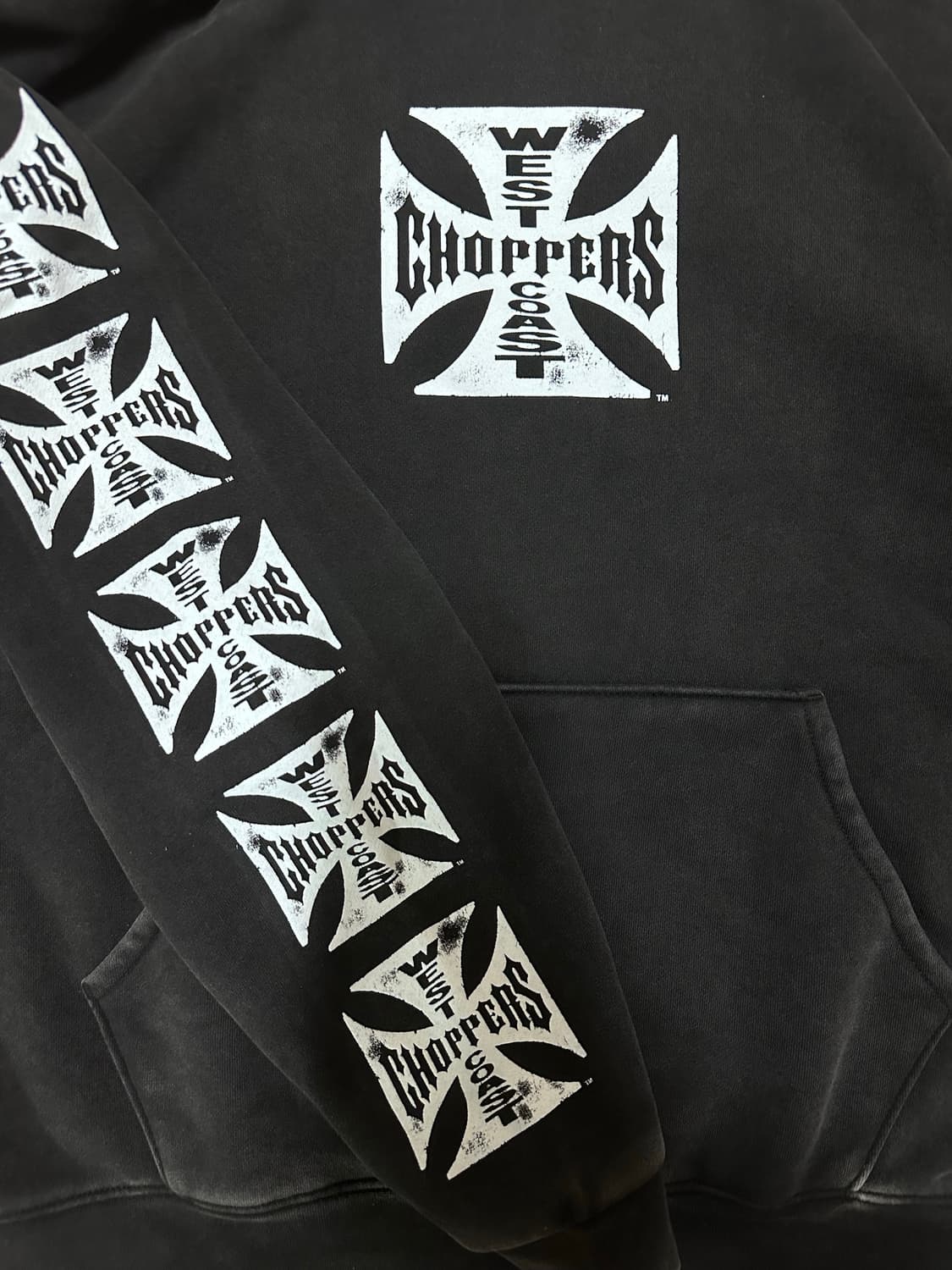 West Coast Choppers 웨스트코스 차퍼스 후드 블랙 M 상품이미지3