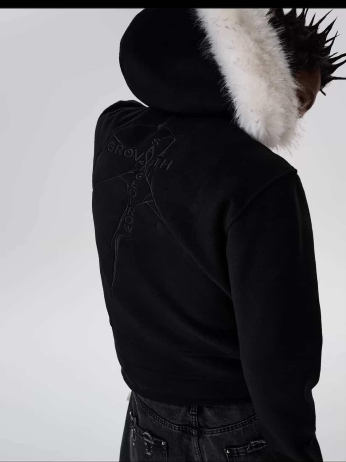 SAVAGEGROWTHWORLD 퍼 후드집업 새상품 상품이미지3