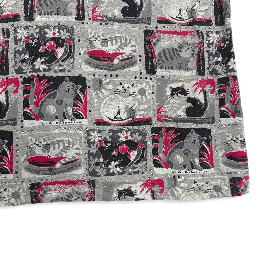 Neko Pattern Hotfix T Shirt 상품이미지5