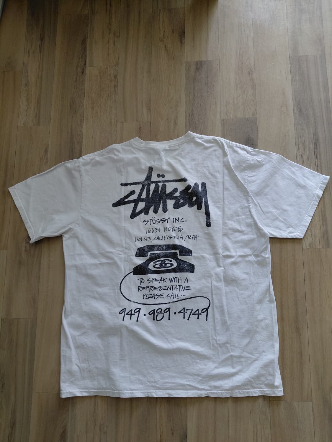 스투시 올드 폰 피그먼트 다이드 반팔 상품이미지3