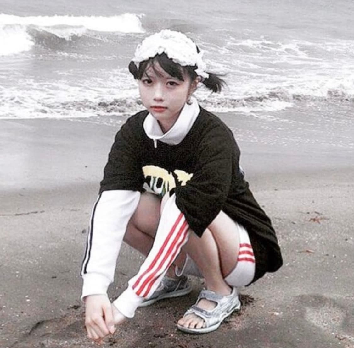 아디다스 아노 착용 트랙탑 져지 화이트 상품이미지3