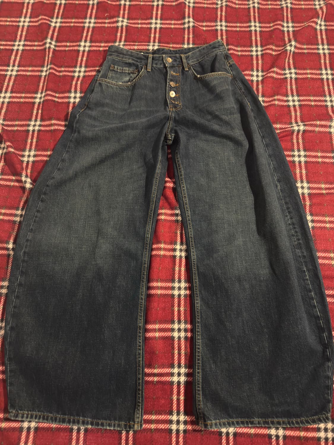 자라 버튼플라이 벌룬핏 데님 상품이미지2