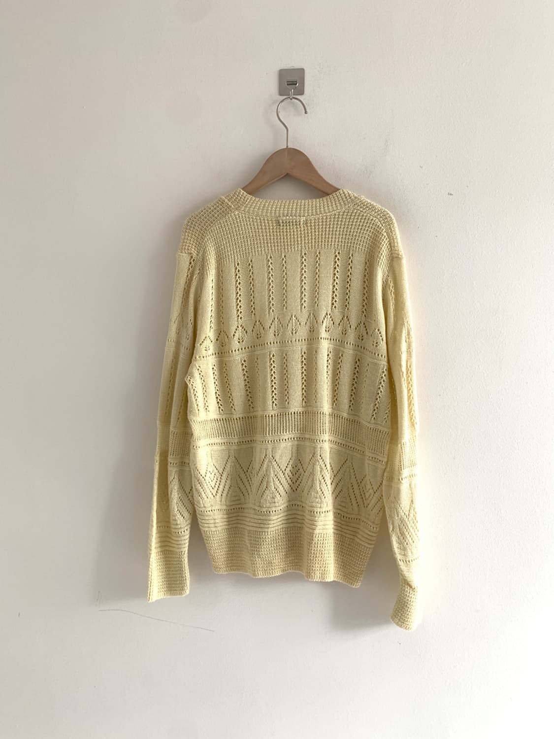 Gold button punching cardigan 상품이미지5