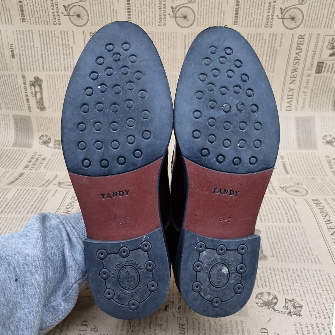 미쉘바이탠디 소가죽 남성정장구두245 굽3.5 상품이미지3