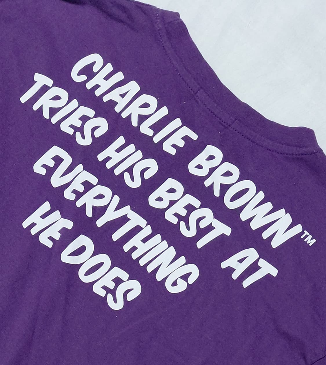 (S) Peanuts 찰리 브라운 그래픽 반팔 티셔츠 - 정식 라이선스 상품이미지8