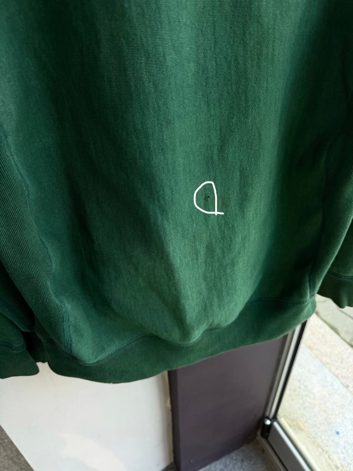 L/ 슈프림 박스로고 크루넥 맨투맨 다크그린 상품이미지9