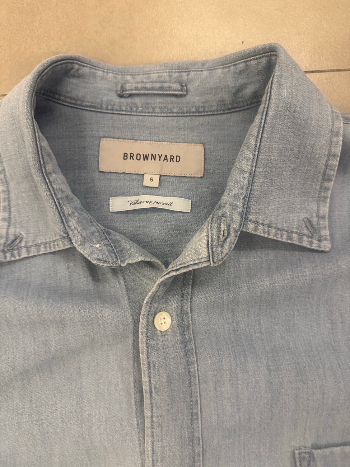 Brownyard 데님셔츠 사이즈5 상품이미지3
