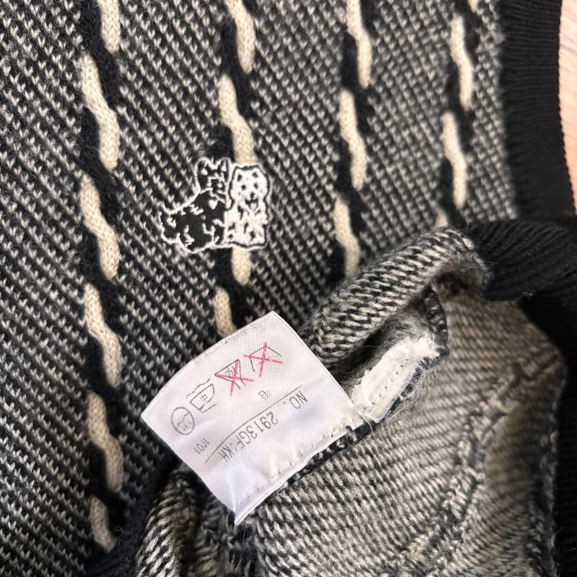 블랙앤화이트 골프 여성 L 니트 베스트 조끼 일본 수입 정품  상품이미지8