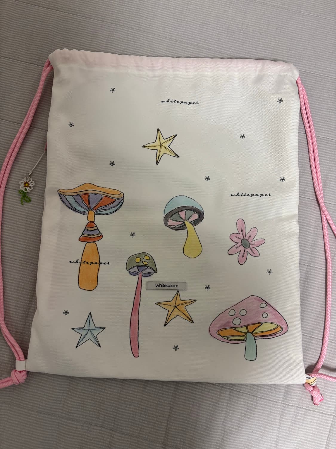 화이트페이퍼 스트링 백팩 상품이미지2