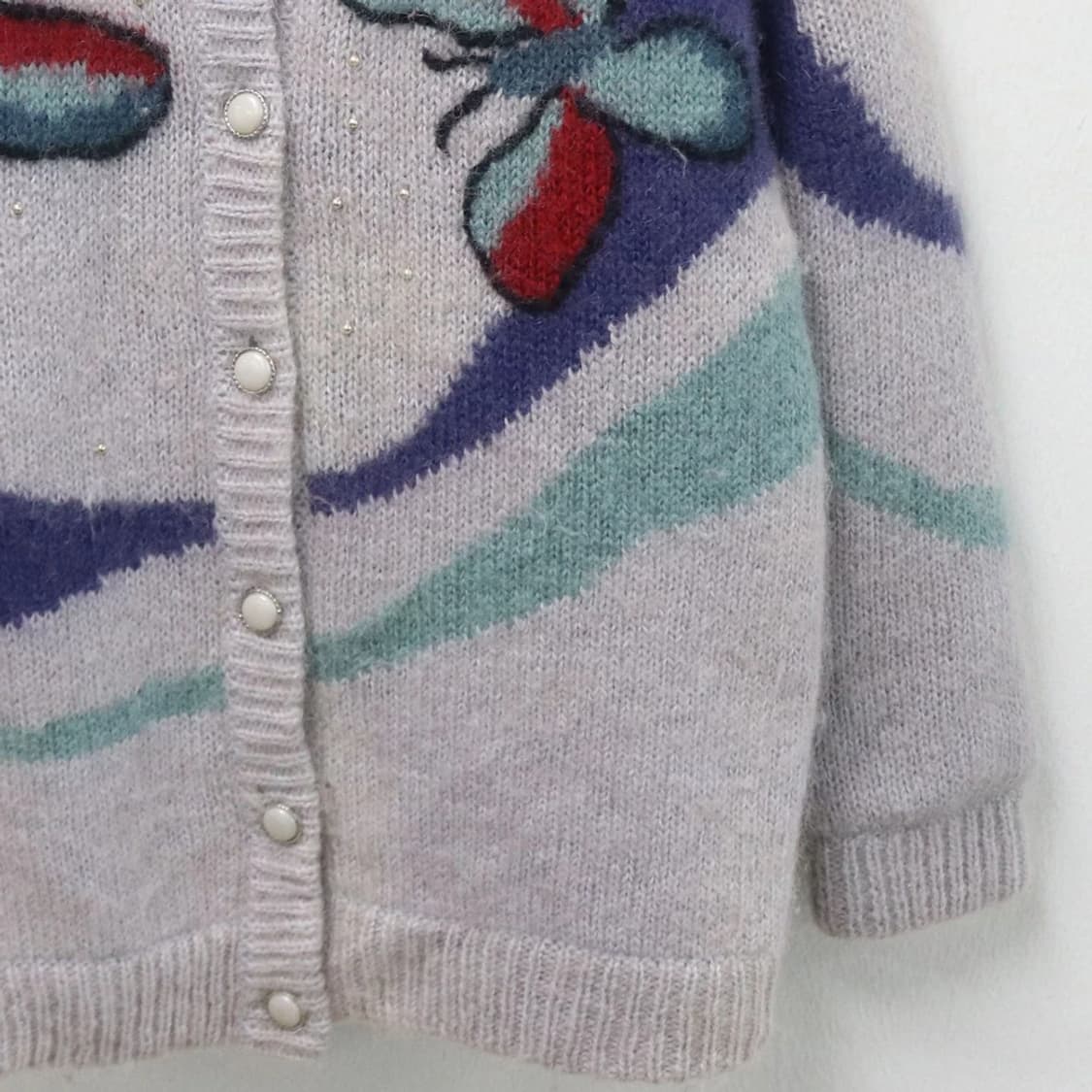 RITZ 버터플라이  울 혼방 니트 가디건 62107 상품이미지4