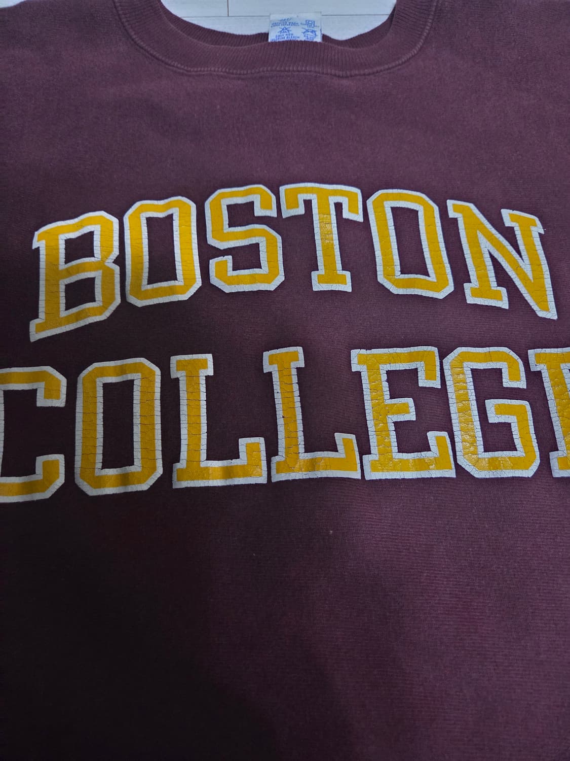 90s 챔피온 리버스위브 보스턴 컬리지 맨투맨 (USA 생산) 상품이미지4