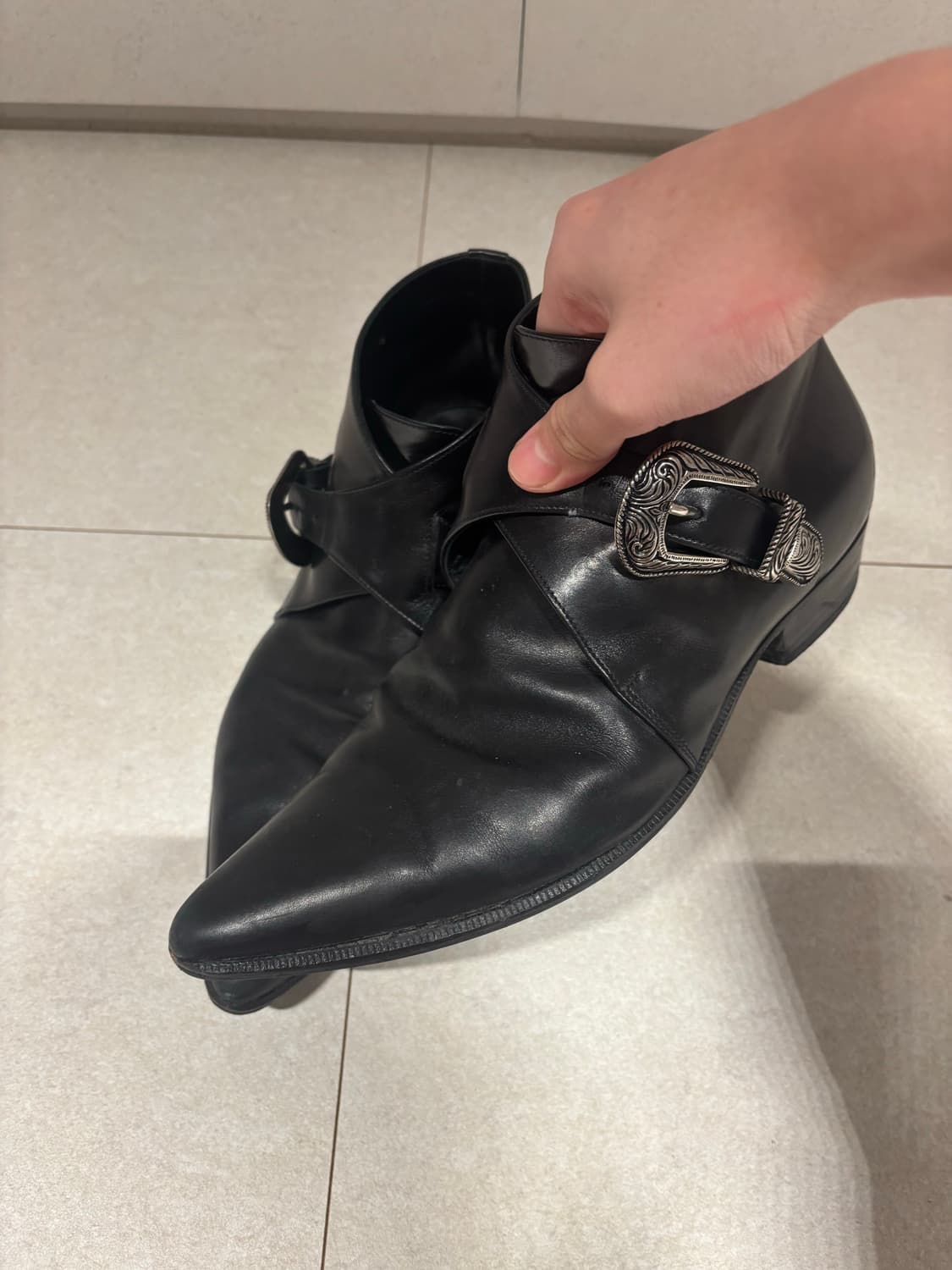 생로랑 ss14 덕키스 부츠 상품이미지1