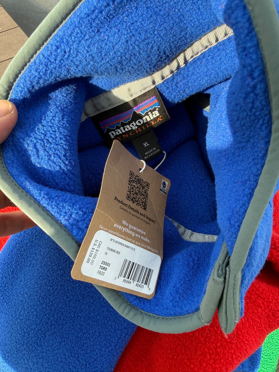 파타고니아 신칠라 XL 새상품 상품이미지4