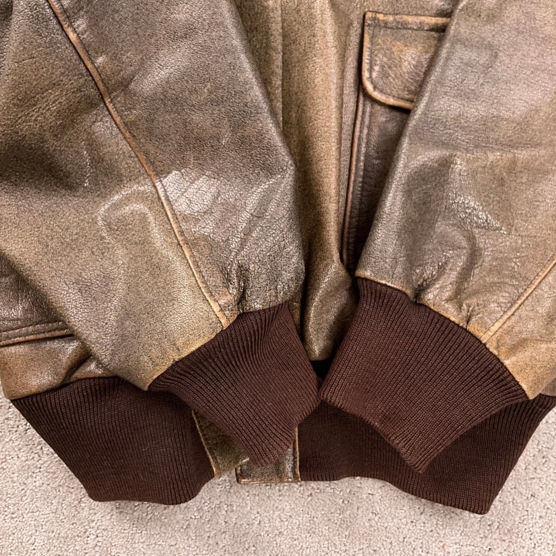 [L,42] 80년대 엘엘빈 고트스킨 a2자켓 상품이미지6