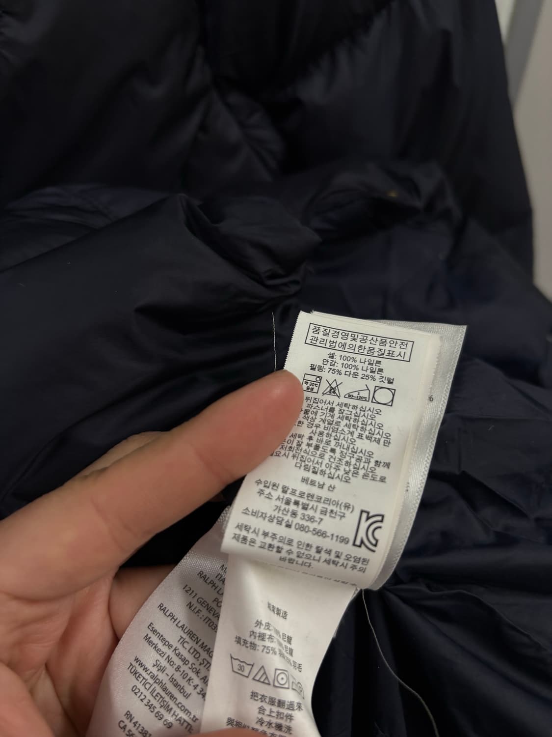 폴로랄프로렌 우먼 다운패딩xxs 상품이미지8