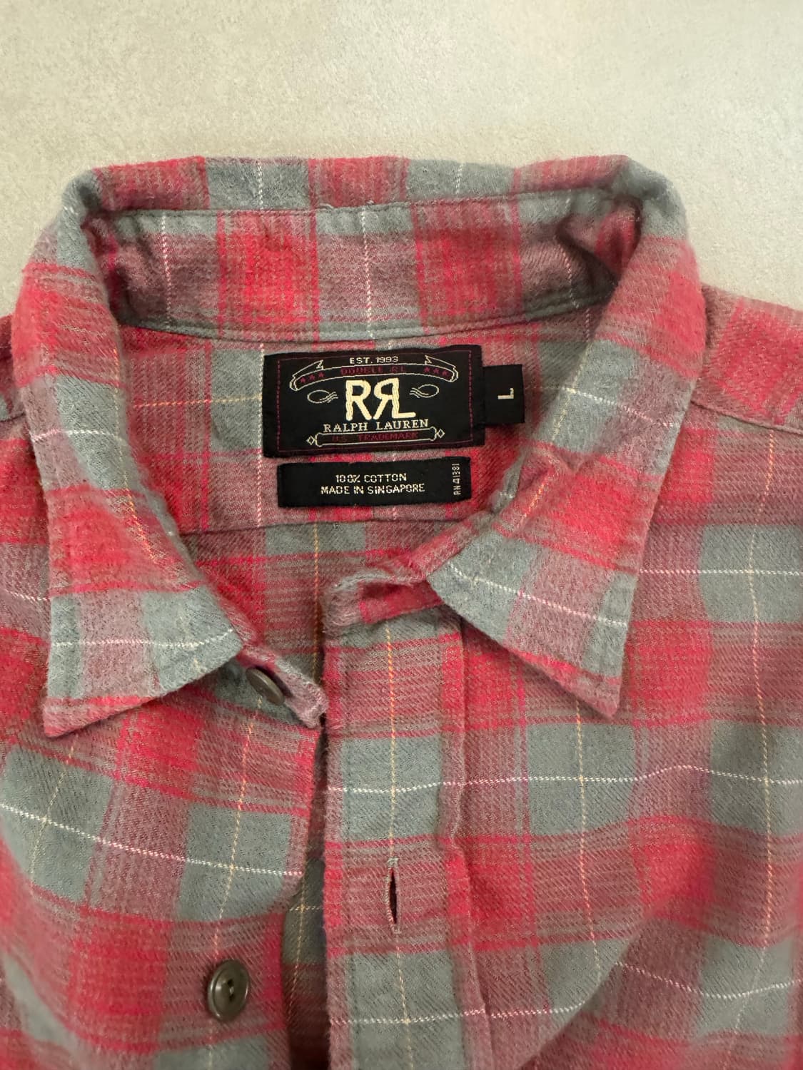 RRL flannel 셔츠 사이즈 L 상품이미지2