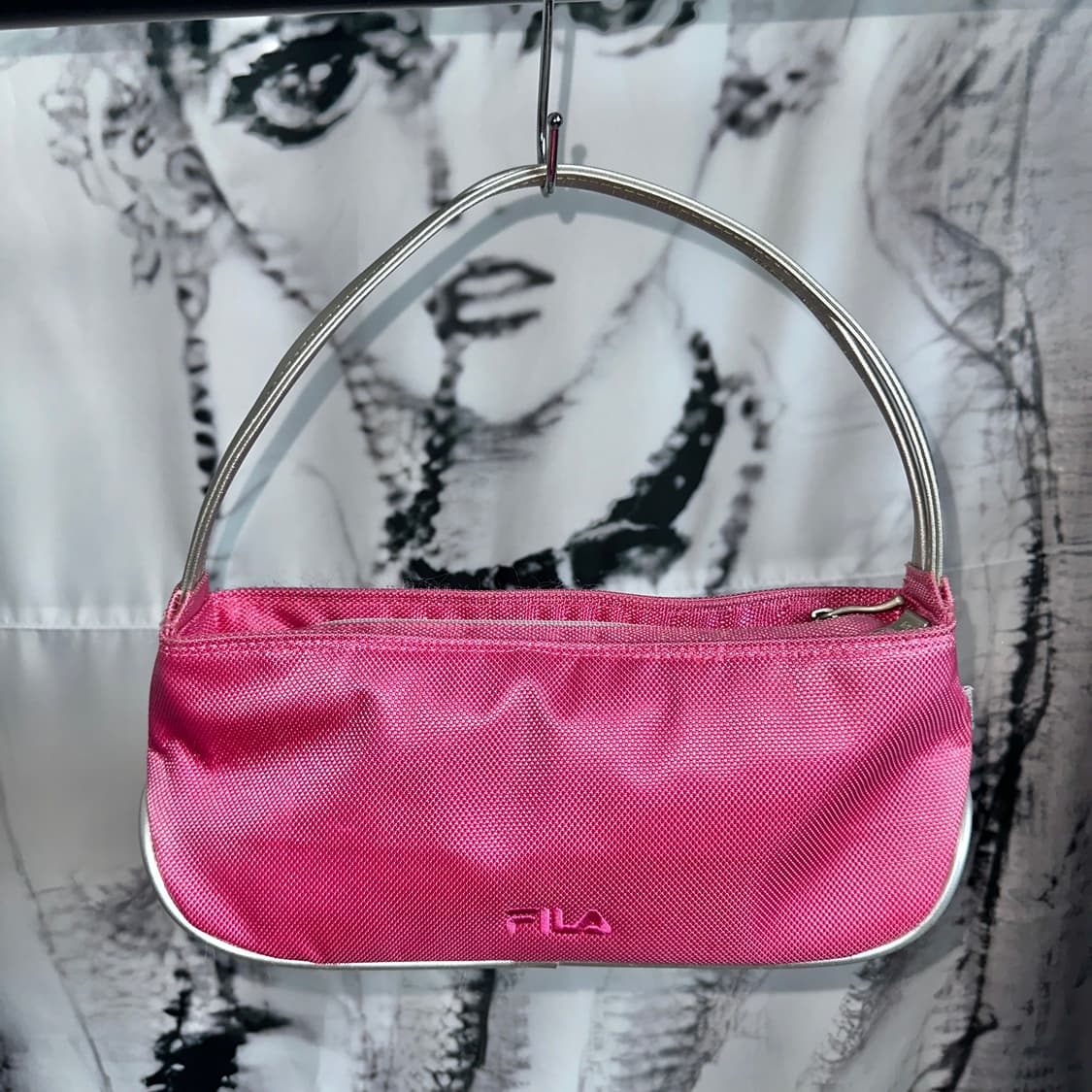 휠라 Y2K 핑크 퀄팅 미니토트백 상품이미지2