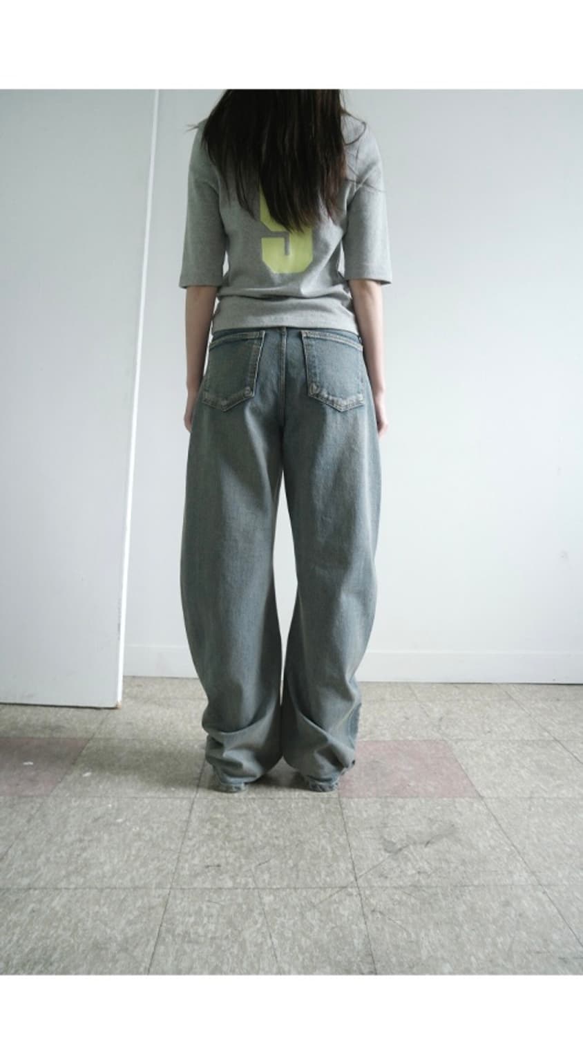 curve wide denim pants 상품이미지4