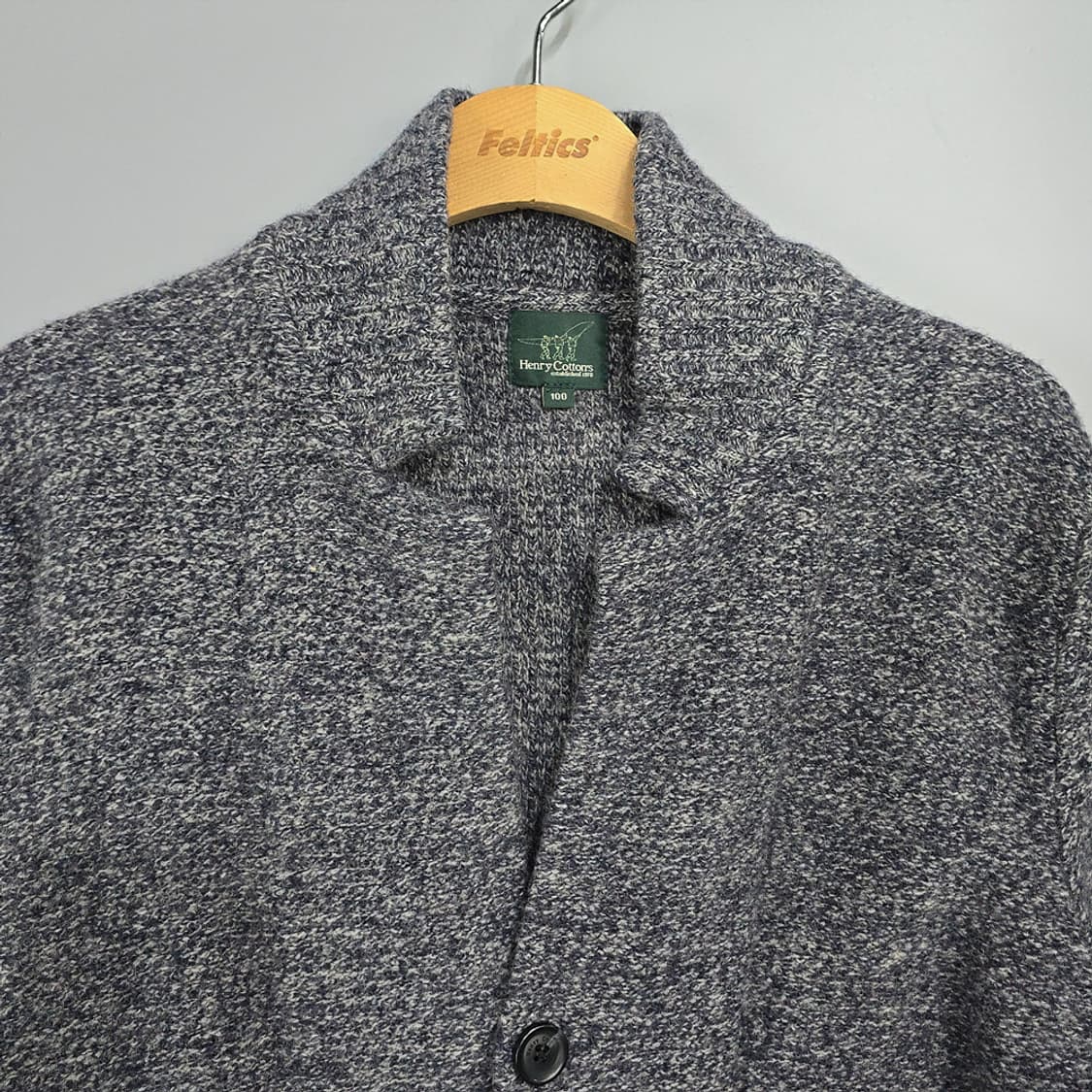 헨리코튼 울 숄카라 가디건 100 상품이미지2