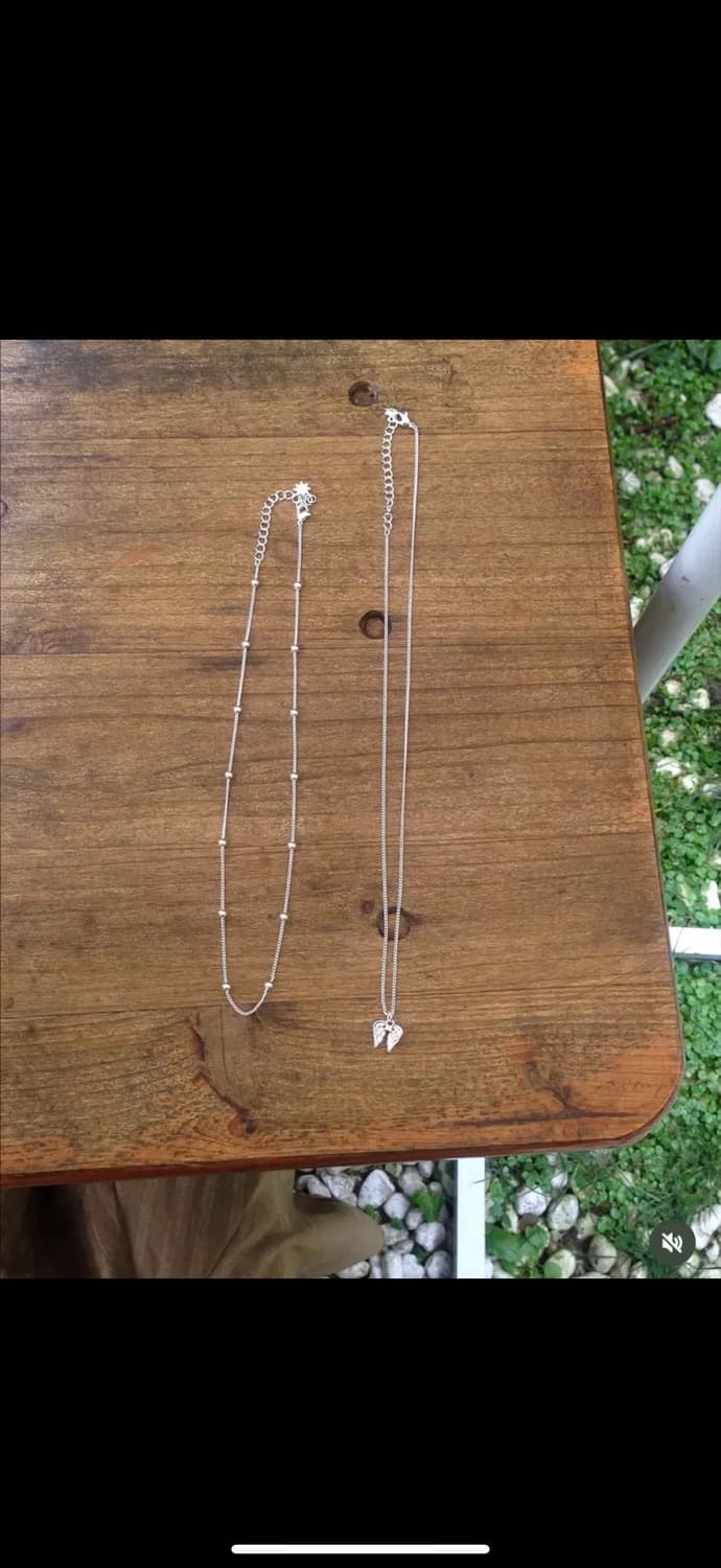 새상품)스칼렛또 2 wing pendant layered necklac 상품이미지2