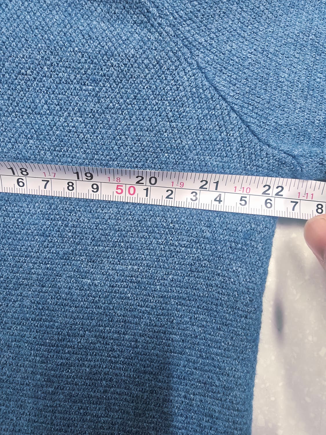 헨리코튼 카라넥 니트 블루 상품이미지7