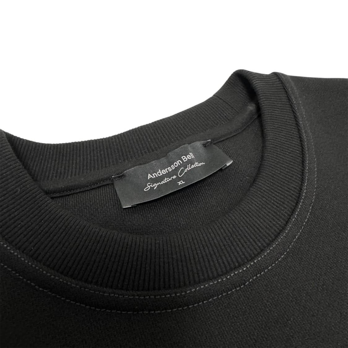 앤더슨벨 남녀공용 엠블럼 스웨트셔츠 블랙 XL 상품이미지2