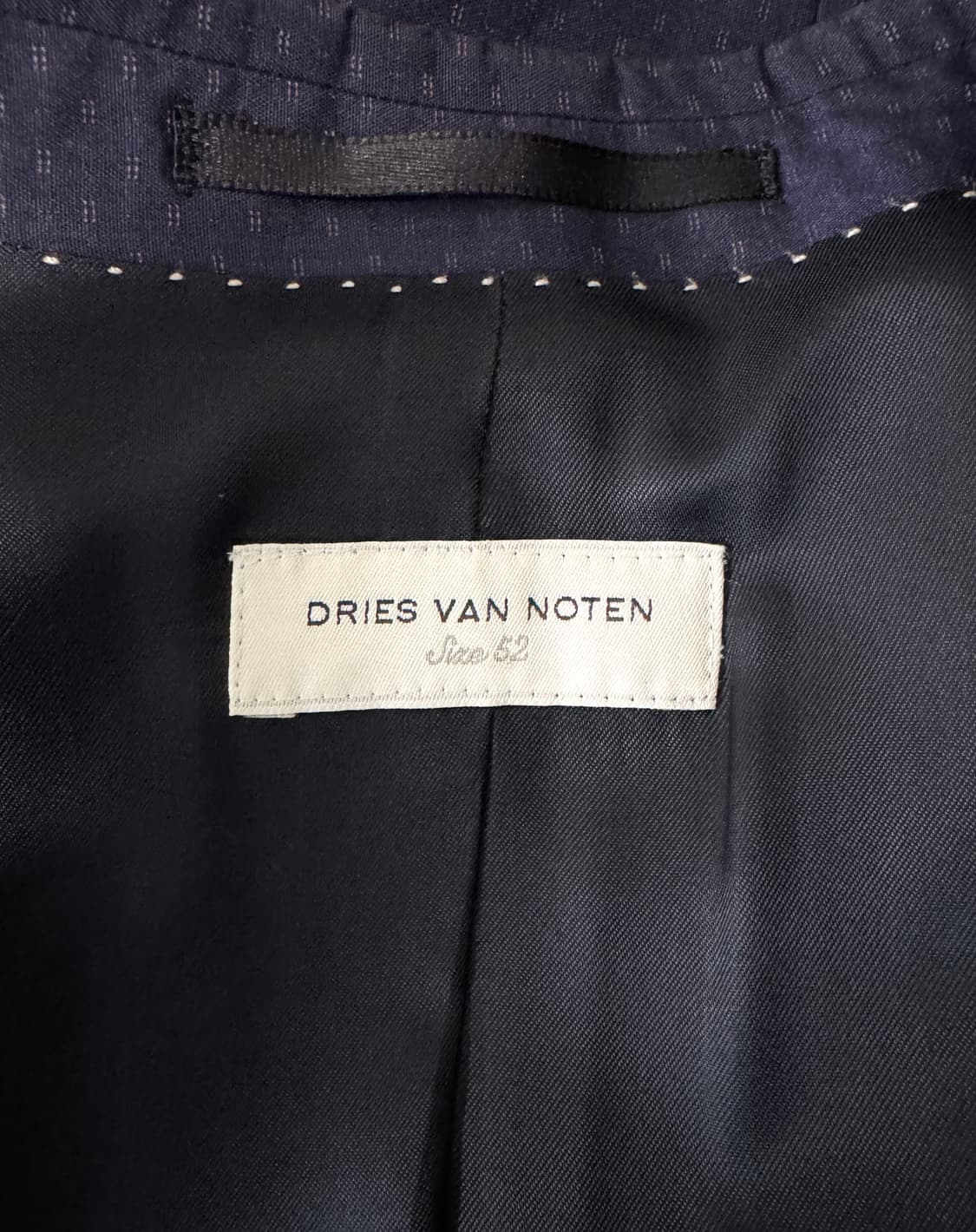 Dries Van Noten 드리스 반 노튼 코튼 실크 네이비 자켓 52 상품이미지7