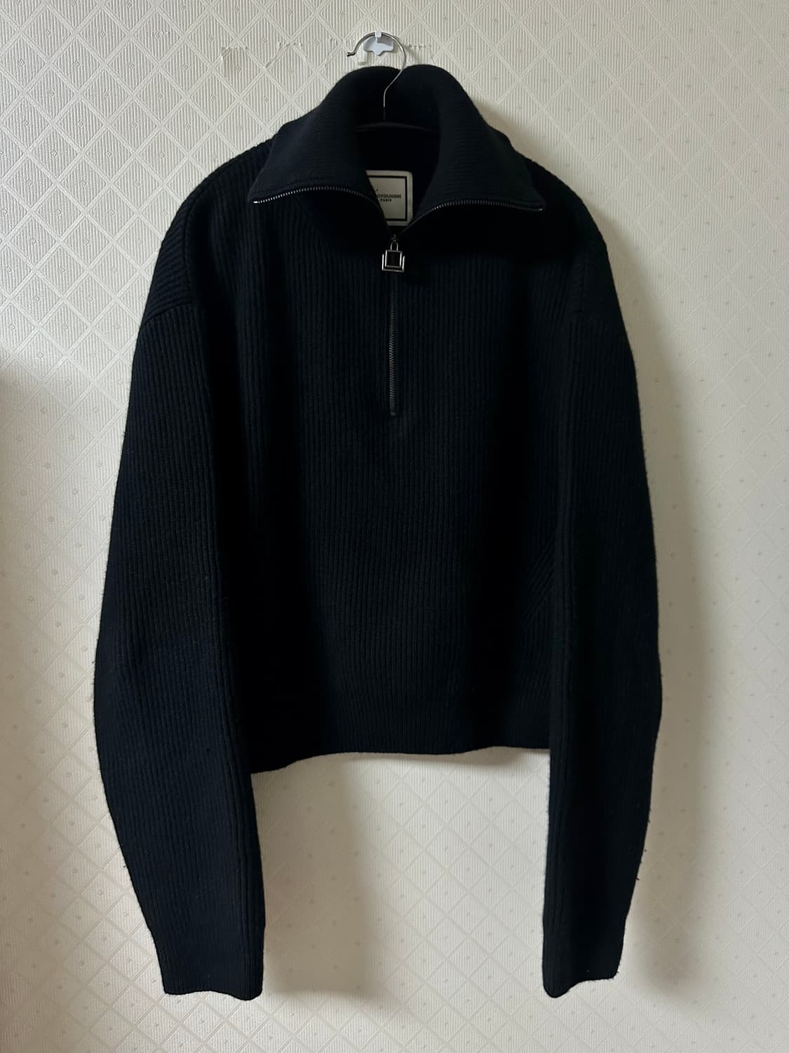 우영미 22fw 블랙 하프집업 니트 48 상품이미지1